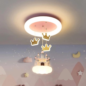 JYLIGHTING Lampadario Moderno a Forma di Castello Cartoon, Lampada a Sospensione per Camera dei Bambini, LED/AC per Arredamento Casa o Hotel - Product Image 5