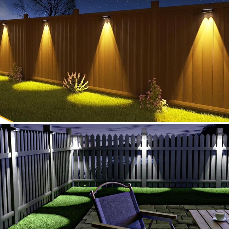 Outdoor Courtyard Solar-Powered Dark Automatic Bright Intelligent Light Control Fence Wall Atmospher