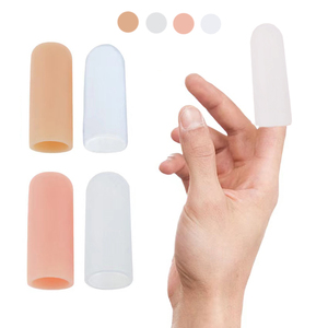 Protections pour doigts en silicone pour adultes, manchons pour pouces, protections en gel, soins pour l'arthrite, raideur et soulagement de la douleur, protège-doigts - Product Image 5