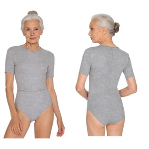 Body à manches courtes pour femmes, avec boutons pression sur le ventre, combinaison adaptative, vêtements pour besoins spéciaux, pour un usage quotidien - Product Image 2