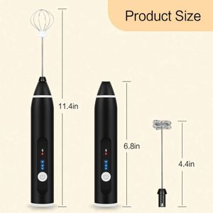 Factory Price 2 in 1 Milk Frother Usb Rechargeable Coffee Foam Custom Portable Handheld Whisk - Product Image 6