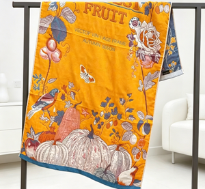[Pájaros Cantando y Flores Floreciendo] Toalla de Baño de Gasa Ultrasuave de Algodón Ecológico Moderno - 80cm*160cm - Product Image 6