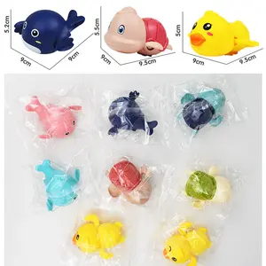 Brinquedo de plástico para crianças, patos de borracha fofos unissex para banho de bebês, brinquedos aquáticos para meninos e meninas