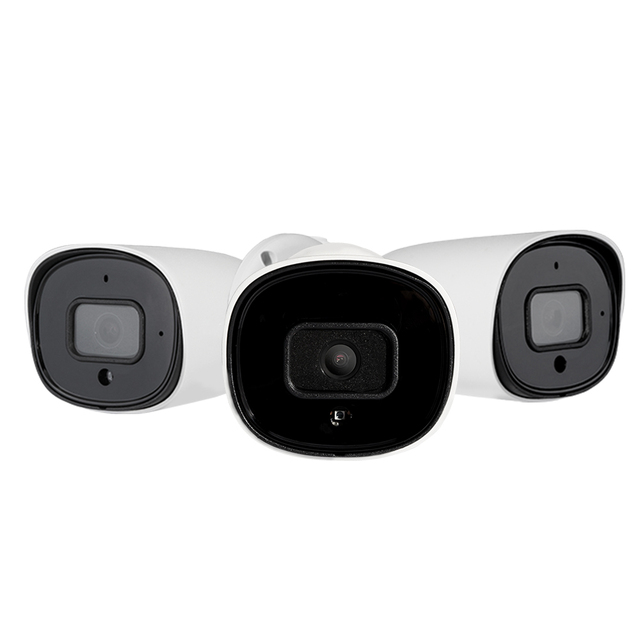 Direct SaleFixed Lens Bullet Network Security Monitoring System POE Network Ip67 Waterproof 4MP HD White Bullet Camera NVR