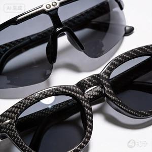 Lunettes de soleil en fibre de carbone tricotées - Très légères, motif bronzé, unisexe - Product Image 4