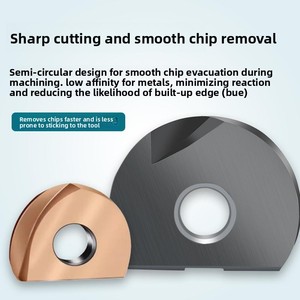 Inserti Sferici CNC in Acciaio al Tungsteno Rivestito ZPFG 3200 P3204 <span class=keywords><strong>BNM</strong></span> ZCEW125CE per Fresatura Sferica di Sgrossatura/Finitura - Product Image 2