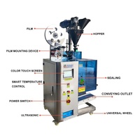 Machine de remplissage et d'emballage automatique de sachets de snus CBD de 0,3 g et 0,5 g avec emballage en film motorisé pour matériaux plastiques/papiers