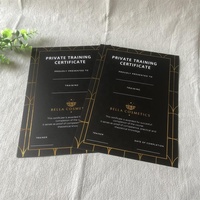 Certifications de papier d'estampage à chaud de luxe personnalisées certificat de formation privé
