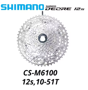 Casete <span class=keywords><strong>SHIMANO</strong></span> <span class=keywords><strong>Deore</strong></span> M6100 de 12 Velocidades para Bicicleta de Montaña, Rueda Libre de <span class=keywords><strong>12V</strong></span>, Variable, 12 Velocidades, 10-51T, Micro Spline - Product Image 1
