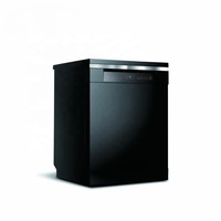 Lavavajillas Independiente de Acero Inoxidable de 220V, ODM/SMT, 16 Configuraciones, 8 Programas, Comercial, 1750W, 12 Servicios, Negro, Lavavajillas Europeos