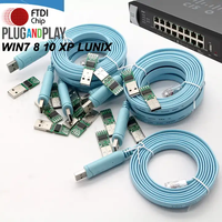 Câble de console USB vers RS232 RJ45 OEM/ODM avec puce PL2303GT pour routeurs et commutateurs Cisco