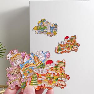 Kişiselleştirilmiş özel logo buzdolabı mıknatısları kalıp kesim metalik buzdolabı mıknatıs turizm hediyelik eşya <span class=keywords><strong>Metal</strong></span> 3d mıknatıslar - Product Image 4