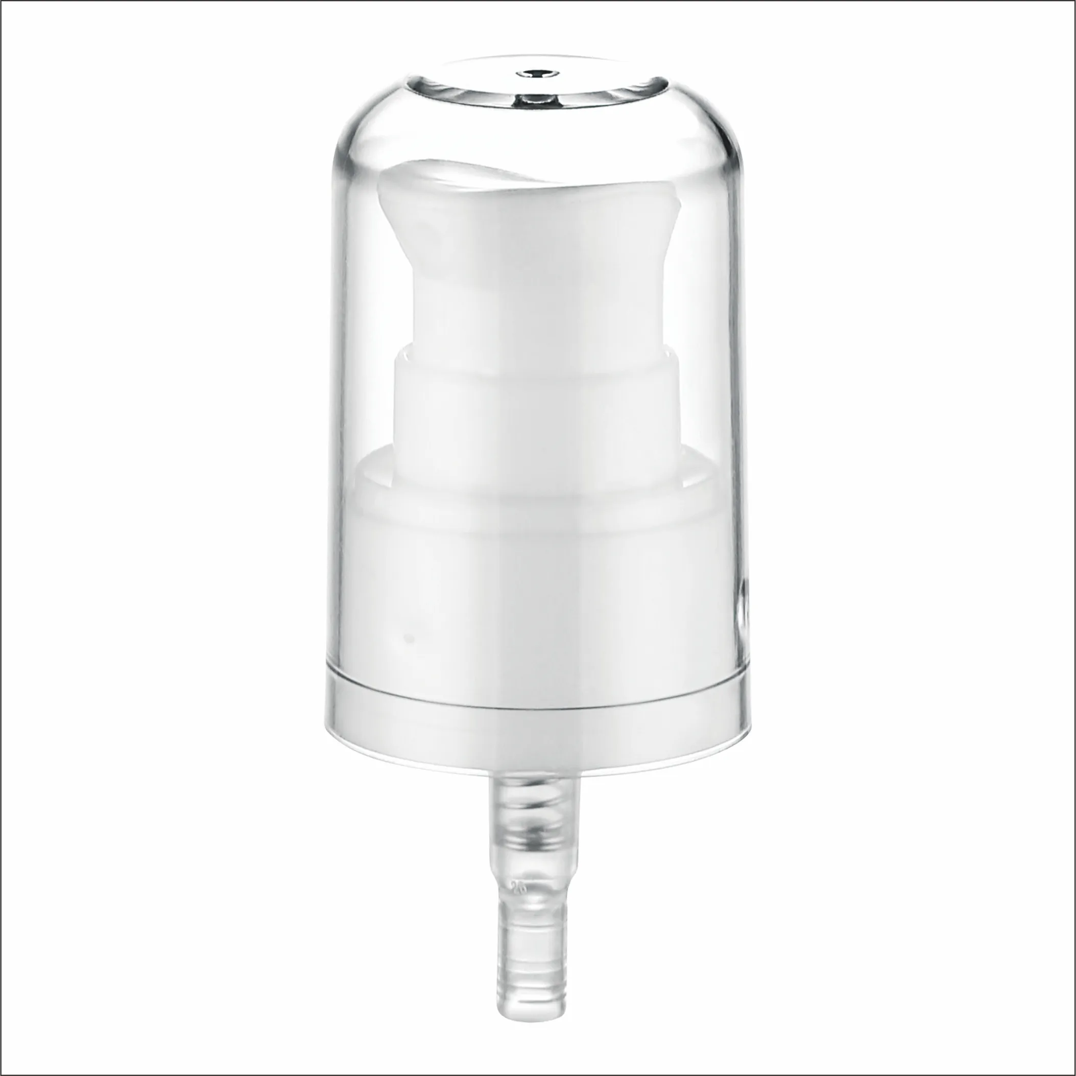 Hot sale 24/410 treatment pump 0.2ml PP plastic special actuator design full cap cream pump for cosmetic skin care bottle