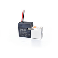 Vanne solénoïde micro 3 voies OST T103-BG DC 24V pour machines pneumatiques, machines à tricoter, instruments médicaux, robots, normalement fermée