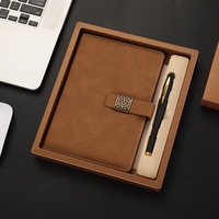 Produits uniques à vendre en ligne Cahier de cadeau promotionnel avec stylo Couverture en cuir PU Cahier Journal d'estampage