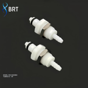 Válvula de Cierre de Plástico BRT de 1/4 y 1/8 Pulgadas, Acoplamiento Rápido para Desconexión de Tuberías, Conector de Manguera de 6mm y 4mm DI, Acoplamientos de Desconexión Rápida - Product Image 1