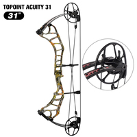 TOPOINT busur panahan 33 Compound busur CNC penggilingan Riser Gordon anggota badan BCY String archyhunting busur dengan CAM pindah sistem OEM/ODM