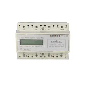 DTSD13521 Three phase four wire electronic din rail kwh energy meter
