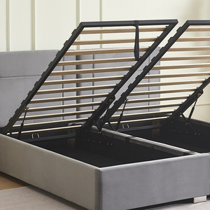 Wholesale Popular Soft <b>Bed</b> Set Designer <b>Queen</b> Soft <b>Bed</b> Frame Eco-Friendly Fabric <b>Bed</b> Hotel Modern King <b>Bed</b> Frame Home - Product Image 4