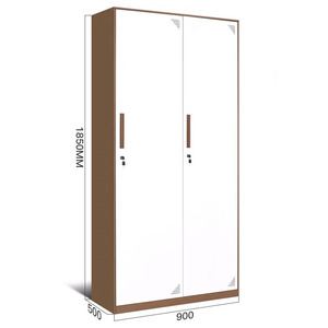 Casier à vêtements en acier à 3 portes, armoire métallique, étagère, mobilier de bureau moderne, couleur RAL, garantie 1-3 ans - Product Image 3