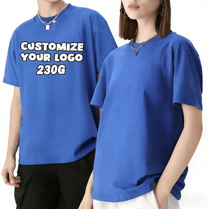 T-shirts pour hommes de haute qualité à bas <span class=keywords><strong>prix</strong></span>, poids lourd, en coton peigné, imprimés, personnalisables pour votre propre marque, style décontracté professionnel - Product Image 1