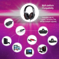 Casque de Gaming filaire, 3.5mm, 10 pièces, avec Microphone, contrôle de Volume, pour Ps5 Ps4 Xbox One Switch