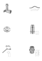 Collier de serrage pour tuyau en acier inoxydable 304, support de fixation réglable pour tuyau, boucle de serrage pour tuyau d'eau