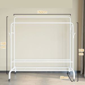 Bolsa colgante de árbol de pie para entrada de salón, colgador de ropa de metal con estante para zapatos, sombrero, chaqueta, paraguas, color blanco y negro - Product Image 6