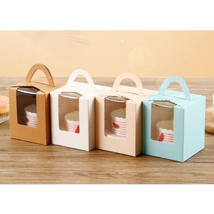 Cake Cup Competitive Price Cake Muffin Cup Transparent Pastry White Cardboard Muffin Cup Packing Box