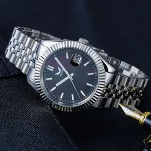 Proprio personalizza Pearl Face 100m impermeabile giapponese 8215 Movt Relojes De Lujo Dive Diver orologi automatici da uomo di lusso