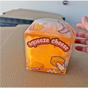 Jouet Squishy Créatif en Forme de Fromage à Rebond Lent, Grand Format, Best-Seller, Cadeau Sensoriel Anti-Stress en Forme de Petit Carré de Fromage, Vente en Gros Usine - Product Image 3
