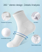 Vente en gros Blanc Blanc Noir Homme Chaussettes de bateau de sport Chaussettes longues de basket-ball de course à pied respirantes