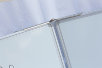 Tableau blanc magnétique pliable OEM FB04, cadre en aluminium anodisé, panneau arrière en acier galvanisé, portable pour