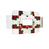 Caja de Regalo con Ventana para Frutas, Caja Plegable en Blanco, Caja Corrugada Impresa para Todo Tipo de Frutas Frescas