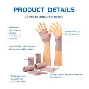 Bandage médical hautement élastique pour la récupération des blessures, emballé individuellement, bandage élastique à haute compression - Product Image 2