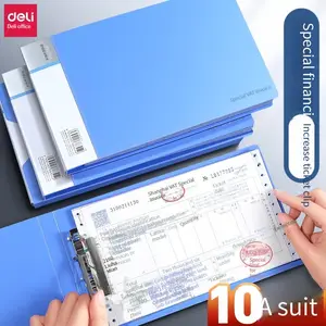 Deli 5353A multifunctional ticket holder portable A5 folder office and business supplies high quality