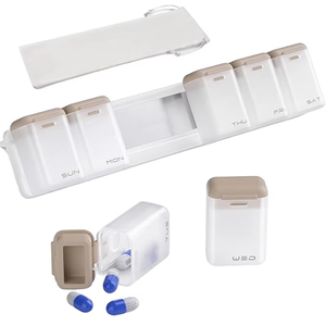 Organizador de Pastillas Semanal Magnético LM LM25238, a Prueba de Polvo, Desmontable, a Prueba de Humedad, para 7 Días, 1 Dosis Diaria, Venta al Por Mayor - Product Image 3