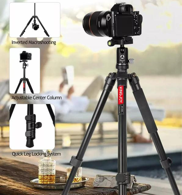 Photography Accessories Lightweight Tripod Stand Aluminum Travel DSLR Lightweight Mobile Photo Travel Tripod Stand for Camera