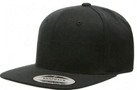 Topi Snapback Hitam Polos Berkualitas Tinggi, Topi Bordir Logo Kustom, Pemasok Topi