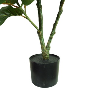 Trong Kho Tùy Chỉnh Trang Trí Nội Thất Ficus Lyrata Nhựa Nhân Tạo Banyan Chậu Cây <span class=keywords><strong>Fiddle</strong></span> Lá Cây vả - Product Image 4