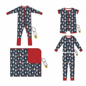 Качественный рекламный комбинезон для малышей с рождественским принтом, осенне-зимний, подходит для повседневной носки - Product Image 1