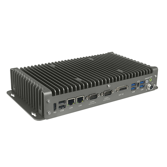 Multi Functional Industrial Embedded Computer Fanless Mini PC N100 J4125 Barebone System Aluminum Industrial Computer
