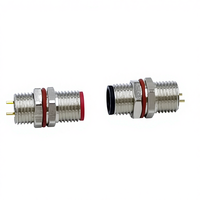 Connecteur M8 3 broches 4 broches Capteur IP67 Étanche Circulaire Métal Mâle Prise Femelle Connecteur de montage sur panneau PCB