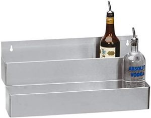 Commercial Double Deck Liquor Bottle <b>Shelf</b>, Stainless Steel Double Layer Wine Storage Rack for Restaurant <b>Bar</b> Kitchen - Product Image 3