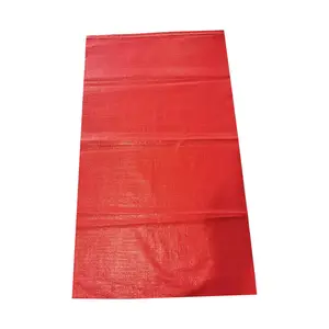 トップグリーンパックメーカー赤い織り包装袋は移動する食品包装ビニール袋を表現します