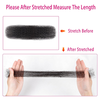 Extensions de tresses micro-link en cheveux humains brésiliens vierges Afro Kinky, sans perte, doux et brillants