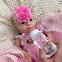 Realistische Lebensechte Silikon-Reborn-Puppen Weicher Vollsilikon-Körper Echte Berührung Handgefertigte Anatomisch Korrekte Puppe Geschenk für Mädchen