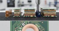 Placa Madre Industrial Multicapa 3D Apilada PCBA, Placa Controladora de Cargador Rápido de CC de Alta Resistencia, Interconexión Multiplaca EVSE