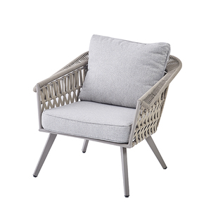 Dos plazas supersuave pequeño individual sentado impermeable Villa Hotel muebles tapicería único sofá al aire libre con <span class=keywords><strong>cojines</strong></span> de la cubierta - Product Image 3