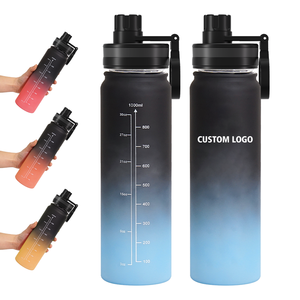 Botella de Agua Deportiva Portátil de 1000 ml con Logotipo Personalizado, Nuevo Diseño para Gimnasio - Product Image 4